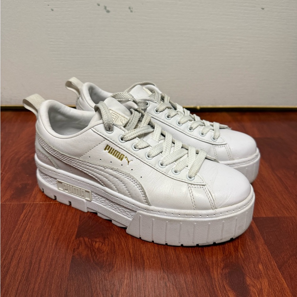 PUMA Women's White Platform Sneakers
